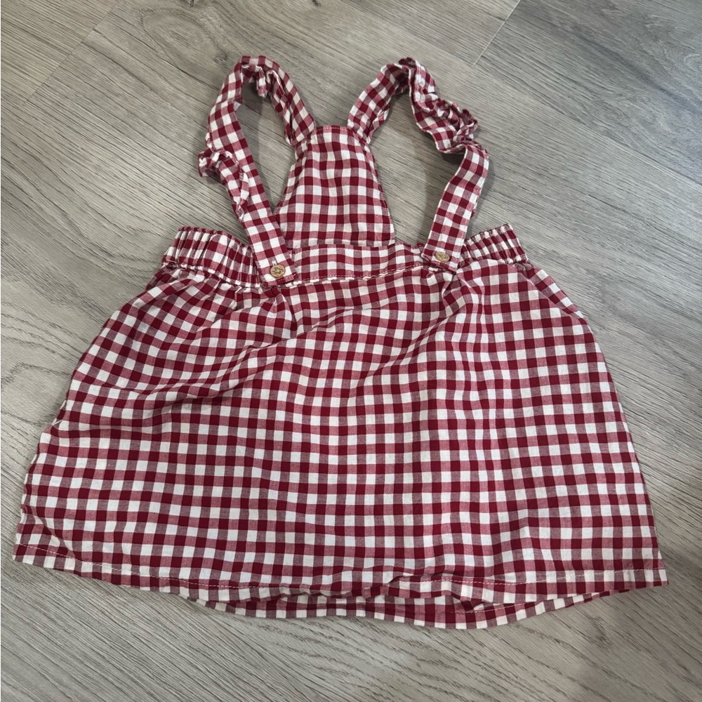 H&M Red and White Checkered Kids Casual Dress